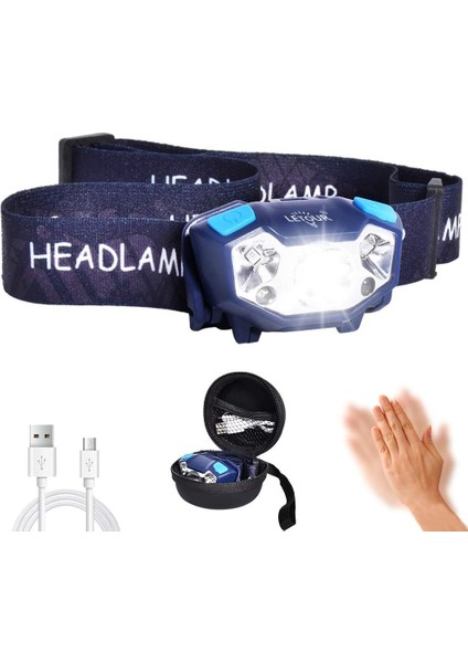 Şarj Edilebilir LED Far, Letour 5 Modlu Su Geçirmez IP65 350 Lm Kamp, Yürüyüş, Koşu, Balık Tutma, Dıy Için (Yurt Dışından)