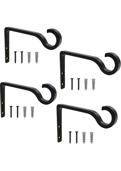 Metal Bitki Kanca Çoban Kancası Asılı Fenerler Için Dekoratif Duvar Askısı, Kuş Besleyici, Çiçek Sepeti, Kapalı Açık Dekor (Yurt Dışından)