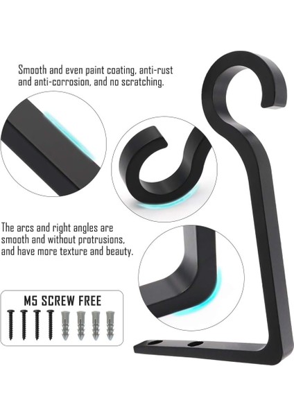 Metal Bitki Kanca Çoban Kancası Asılı Fenerler Için Dekoratif Duvar Askısı, Kuş Besleyici, Çiçek Sepeti, Kapalı Açık Dekor (Yurt Dışından) fiyatları