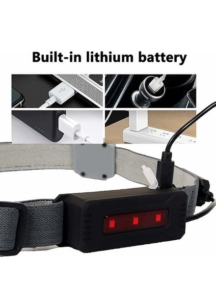 Cob LED Far, USB Şarj Edilebilir Işık Bandı, Hafif Geniş Huzmeli Far, Parlak LED Işıklar, 3 Mod, Irisfr(1 Adet) (Yurt Dışından) fiyatları