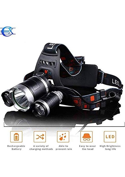 4 Aydınlatma Moduna Sahip Şarj Edilebilir LED Far Kamp/balık Tutma/bisiklet Sürme/koşma/avlanma ve Diğer Sporlar Için Idealdir Yüksek Güç 9.000 Lm (Yurt Dışından) fiyatları