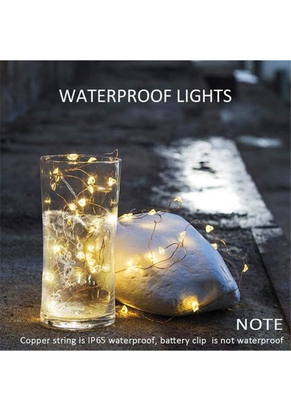 Kumandalı Dize Işıklar, 20 LED Peri Dizi Işık Seti 1m 10 LED Doğum Günü, Parti, Düğün, Noel, Çim Dekorasyonu Için Su Geçirmez Bakır Çelenk, Sıcak Beyaz (Yurt Dışından) indirimleri