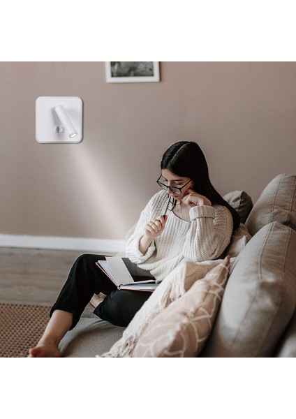 Modern LED Duvar Lambası Duvar Okuma Lambası, Anahtarlı 350° Dönebilen 3W LED Duvar Spot Iç Mekan Duvar Lambası Yatak Odası Başucu Oturma Odası Çalışma Odası, Beyaz 6000K (Yurt Dışından) indirimleri