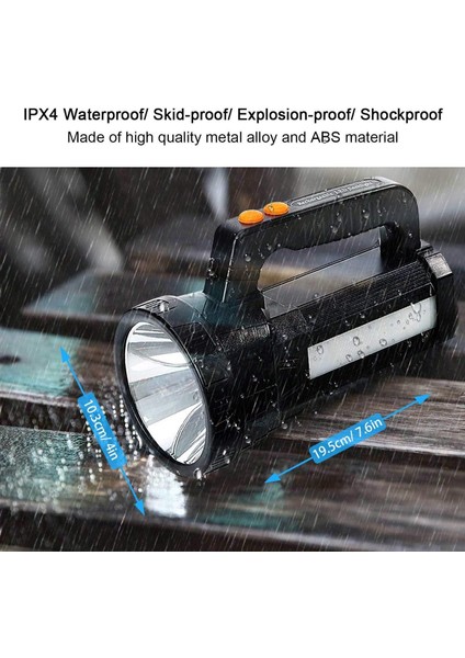 Üst 3 Inç -1 LED LED 9600 Mah / 11000 Lümen, Taşınabilir Kamp Lambası, Şarjlı Yaya ile Şarj Edilmiş El Feneri Şarj ve Şarj Cihazı (Yurt Dışından) modelleri