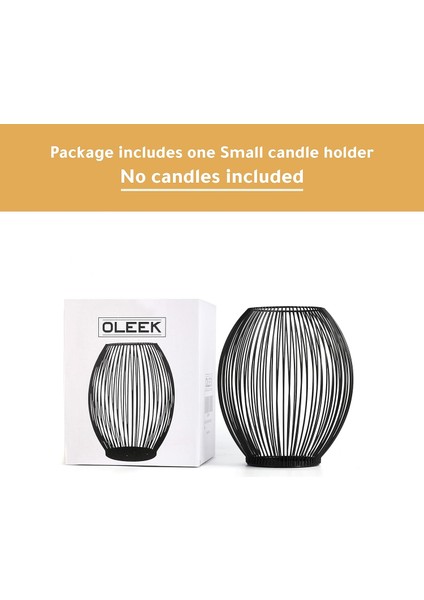 Şamdan, Oval Metal Şamdan Fener Şamdan, Modern Yaratıcı Demir Şamdan, Oturma Odası Için Vintage Mumluk, Yatak Odası, Yemek Masası Dekorasyonu, Siyah (Yurt Dışından) fiyatları