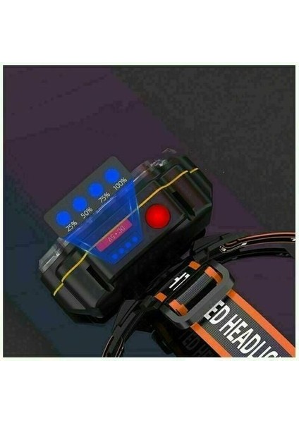 Süper Parlak 8 LED Far 2x Pilli USB Far Kamp, Balık Tutma, Mağara, Jogging ve Yürüyüş Için Su Geçirmez, Kullanımı Kolay (Yurt Dışından) modelleri