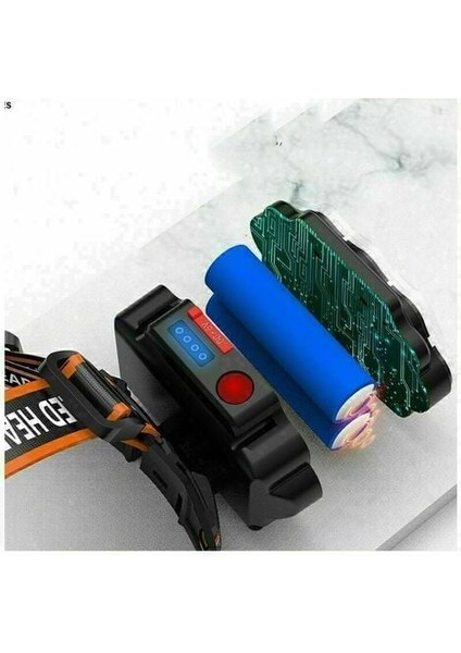 Süper Parlak 8 LED Far 2x Pilli USB Far Kamp, Balık Tutma, Mağara, Jogging ve Yürüyüş Için Su Geçirmez, Kullanımı Kolay (Yurt Dışından) fırsatları