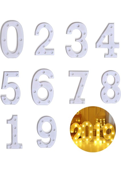 Light Up Dijital LED Numarası Işıkları, Iç Mekan Dekorasyon Işıkları Için Mektup Işıkları, Parti Düğün Ev Bar Dekorasyon Işıkları (Yurt Dışından) modelleri
