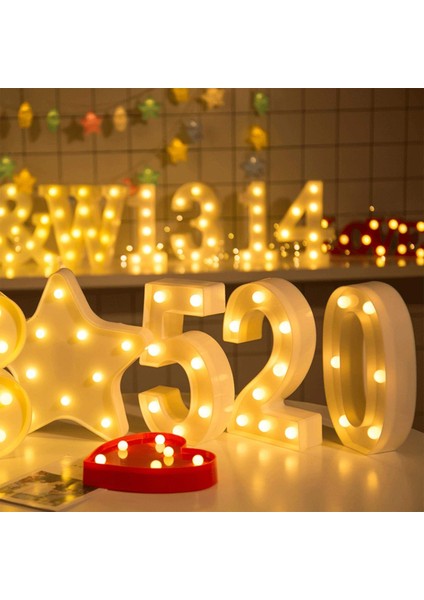 Light Up Dijital LED Numarası Işıkları, Iç Mekan Dekorasyon Işıkları Için Mektup Işıkları, Parti Düğün Ev Bar Dekorasyon Işıkları (Yurt Dışından) fırsatları