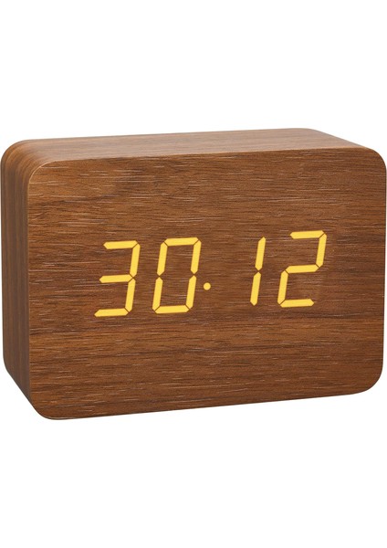 Clocco Ahşap Görünümlü Kablosuz Çalar Saat, 60.2549.08, Plastik, Kahverengi / Turuncu (Yurt Dışından) fiyatları