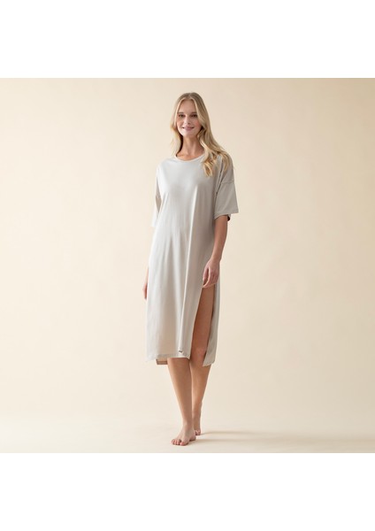 Sacrale Kadın T-Shirt Krem