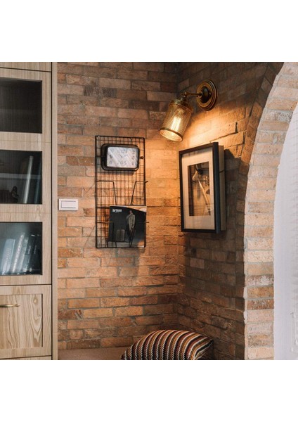 Endüstriyel Duvar Lambası, Steampunk Metal Mesh Gölge, Vintage Iç Mekan Duvar Lambası, Garaj Kapısı, Sundurma, Koridor Için Ayarlanabilir Soket (Ampul Yok) (Yurt Dışından) indirimleri