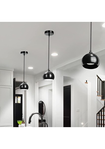 Tavan Gölgeliği 100 x 20 Mm, Metal Buat, 1 Delikli Yuvarlak Abajur - Tavan Gülü - Mat Siyah, Tüm Lambalar Uygundur (2 Adet) (Yurt Dışından) fırsatları