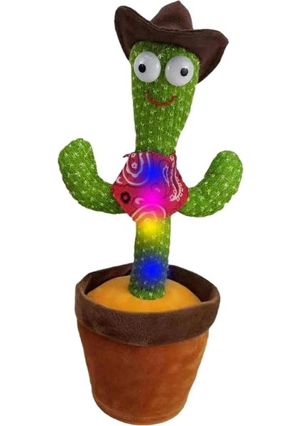 120 Şarkılı Tekrarlayan Kaktüs Oyuncak, Hawaii Dans Eden Papağan Kaktüs Peluş Oyuncak 32 cm - Elektrikli (Yurt Dışından)