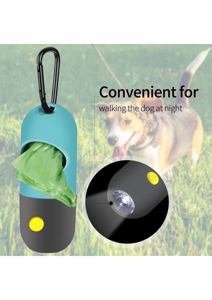 2 Parça Köpek Kakası Atık Torbası Tutucu Dağıtıcı, LED El Feneri ve 2 Rulo Köpek Kakası Atık Torbaları Su Geçirmez Köpek Atık Torbaları (Yurt Dışından) indirimleri