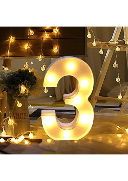 Light Up Dijital LED Numarası Işıkları, Iç Mekan Dekorasyon Işıkları Için Mektup Işıkları, Parti Düğün Ev Bar Dekorasyon Işıkları (Yurt Dışından)