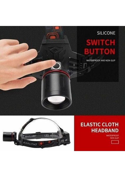 Kırmızı Far, Kırmızı LED Avcılık Farları Avcılık, Astronomi, Yıldız Gözlemi, Gece Görüşü Için Yakınlaştırılabilir Kırmızı Filtreli Şarj Edilebilir Far |uhoh (Yurt Dışından) modelleri