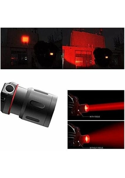 Kırmızı Far, Kırmızı LED Avcılık Farları Avcılık, Astronomi, Yıldız Gözlemi, Gece Görüşü Için Yakınlaştırılabilir Kırmızı Filtreli Şarj Edilebilir Far |uhoh (Yurt Dışından) indirimleri