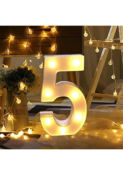 Light Up Dijital LED Numarası Işıkları, Iç Mekan Dekorasyon Işıkları Için Mektup Işıkları, Parti Düğün Ev Bar Dekorasyon Işıkları (Yurt Dışından)