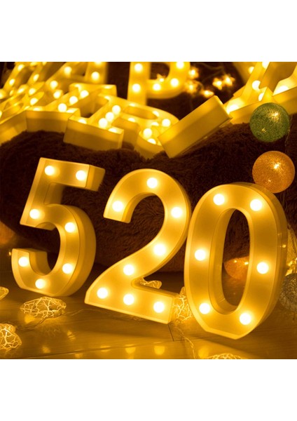 Light Up Dijital LED Numarası Işıkları, Iç Mekan Dekorasyon Işıkları Için Mektup Işıkları, Parti Düğün Ev Bar Dekorasyon Işıkları (Yurt Dışından) modelleri