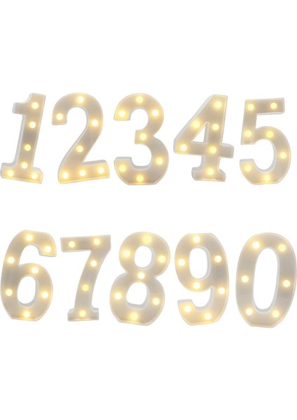 Light Up Dijital LED Numarası Işıkları, Iç Mekan Dekorasyon Işıkları Için Mektup Işıkları, Parti Düğün Ev Bar Dekorasyon Işıkları (Yurt Dışından) indirimleri