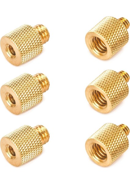 Pirinç Vida Adaptör Kiti 1/4 Dişi 3/8 Erkek Konu Redüktör ile 3/8 Dişi 1/4 Erkek Vida Pirinç Dönüştürücü Kamera Tripod Flaş Braketi Için (Yurt Dışından)