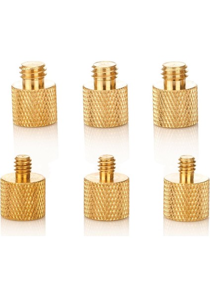 Pirinç Vida Adaptör Kiti 1/4 Dişi 3/8 Erkek Konu Redüktör ile 3/8 Dişi 1/4 Erkek Vida Pirinç Dönüştürücü Kamera Tripod Flaş Braketi Için (Yurt Dışından) fiyatları