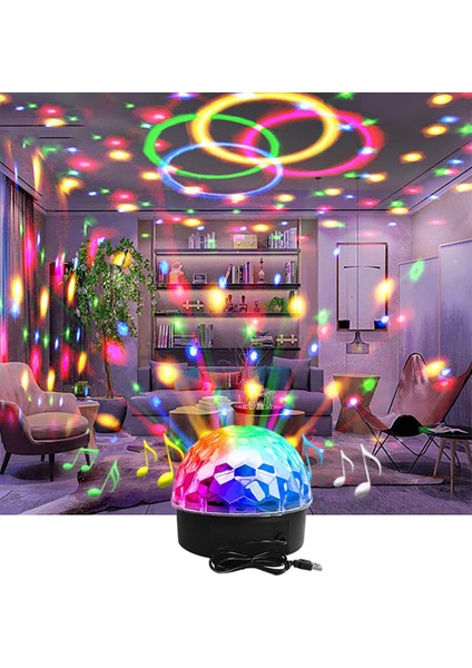 Disko Topu Disko Işığı Parti Disko Işığı Projektör LED Parti Lambası Disko Lambası Cadılar Bayramı Disko Ktv Kulübü Dekorasyon Için Uzaktan Kumanda ile (Yurt Dışından) fiyatları