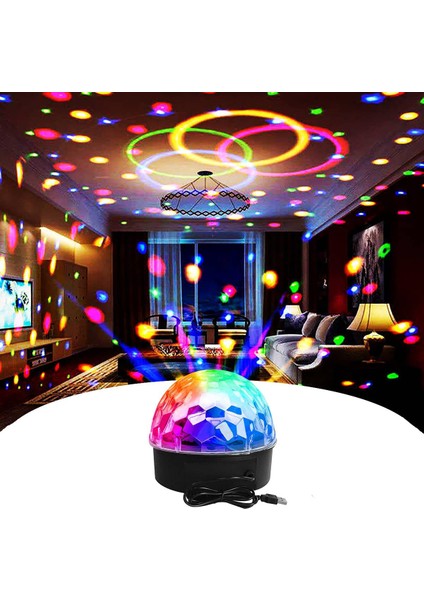 Disko Topu Disko Işığı Parti Disko Işığı Projektör LED Parti Lambası Disko Lambası Cadılar Bayramı Disko Ktv Kulübü Dekorasyon Için Uzaktan Kumanda ile (Yurt Dışından) modelleri