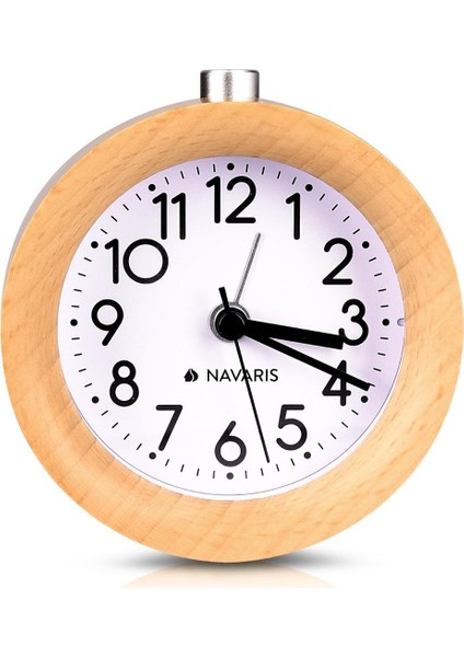 Ertelemeli Ahşap Analog Çalar Saat - Kadranlı Alarm Işığıyla Retro Saat - Sessiz Geçmeyen Vintage Ahşap Masa Saati (Yurt Dışından) fiyatları