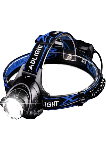 Güçlü LED Far Şarj Edilebilir Kafa Feneri Ayarlanabilir Far Lambası 3 Modlu LED Ön Işık, USB Kablosu ve 2 18650 Pil ile Balıkçılık Için Bisiklete Binme Yürüyüş Koşu Kamp (Yurt Dışından)