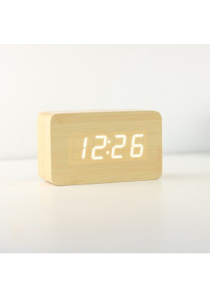 LED Dijital Çalar Saat Tarih Sıcaklık Göstergeli Küçük Büyükbaba Saati, 3 Ayarlanabilir Parlaklık, Ses Kontrolü, 2 Ekran Modu (Yurt Dışından) fiyatları