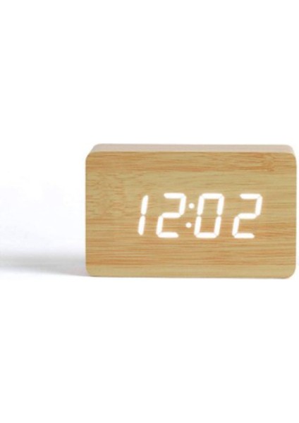 LED Dijital Çalar Saat Tarih Sıcaklık Göstergeli Küçük Büyükbaba Saati, 3 Ayarlanabilir Parlaklık, Ses Kontrolü, 2 Ekran Modu (Yurt Dışından) modelleri