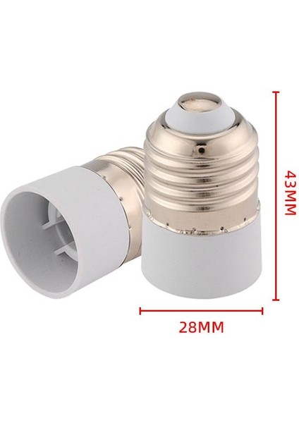 E27 - E14 Soket Adaptörü, E27 - E14 Taban Ampul Dönüştürücü, 0-250V, Maksimum Güç 200W, 6'lı Paket. (Yurt Dışından)