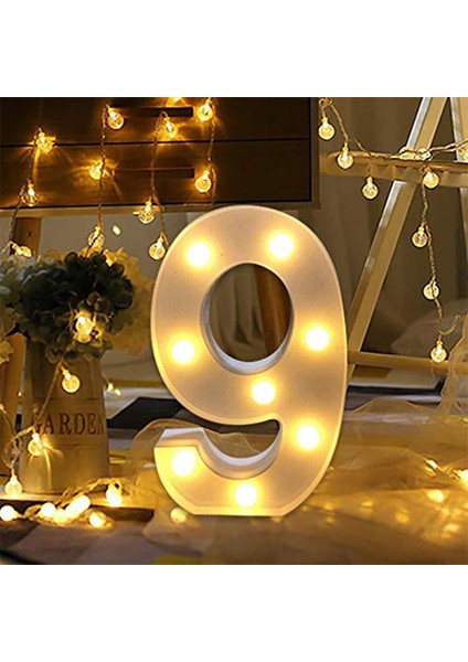 Light Up Dijital LED Numarası Işıkları, Iç Mekan Dekorasyon Işıkları Için Mektup Işıkları, Parti Düğün Ev Bar Dekorasyon Işıkları (Yurt Dışından)