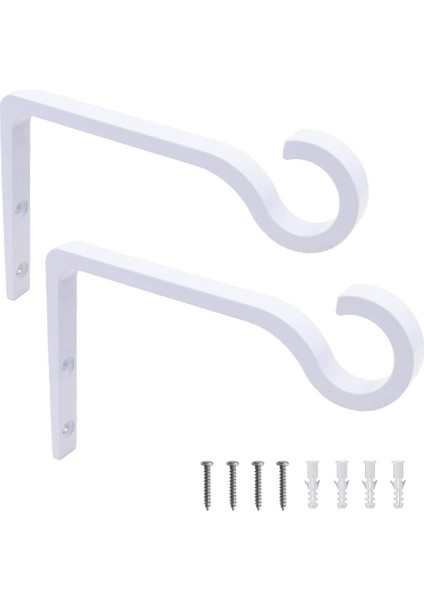 Metal Bitki Kanca Çoban Kancası Asılı Fenerler Için Dekoratif Duvar Askısı, Kuş Besleyici, Çiçek Sepeti, Kapalı Açık Dekor (Yurt Dışından)