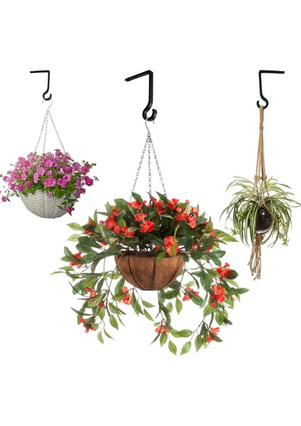 Metal Bitki Kanca Çoban Kancası Asılı Fenerler Için Dekoratif Duvar Askısı, Kuş Besleyici, Çiçek Sepeti, Kapalı Açık Dekor (Yurt Dışından) indirimleri