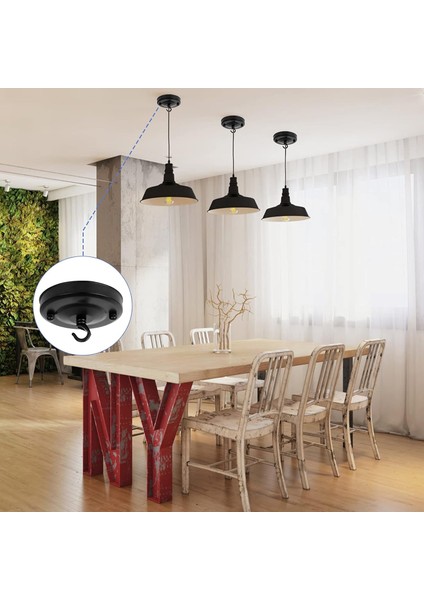 Tavan Gülü Kancası, Avizeler Için 3 Adet Avize Tavan Plakası/çiçek Sepeti, Eşleşen Vidalarla Vintage Avize Tavan Plakası/avize Tavan Gülü Kancası 10KG (Siyah) Taşıyabilir (Yurt Dışından) fiyatları