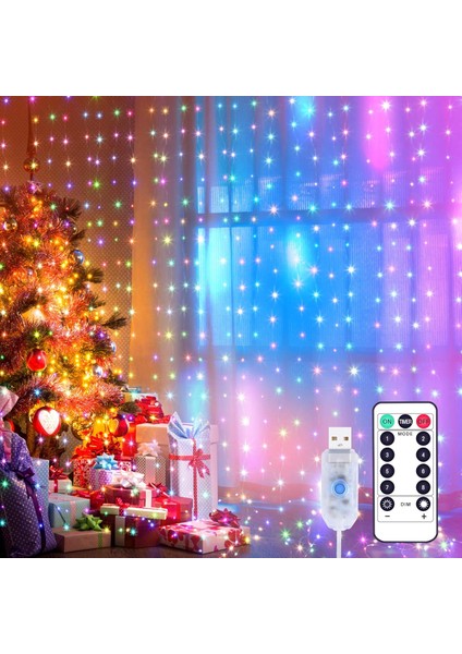 LED Işık Dize Işık Perdesi LED Işık Dize Perdesi, Noel Için Su Geçirmez Dekorasyon, Parti Dekorasyonu, Iç Aydınlatma (Yurt Dışından)