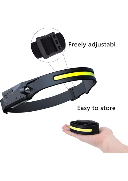 Çocuklar ve Yetişkinler Için Akıllı Vurgu Sensörlü QOO100 Şarj Edilebilir Projektörler Koşu/yürüyüş/kamp (Yurt Dışından) indirimleri