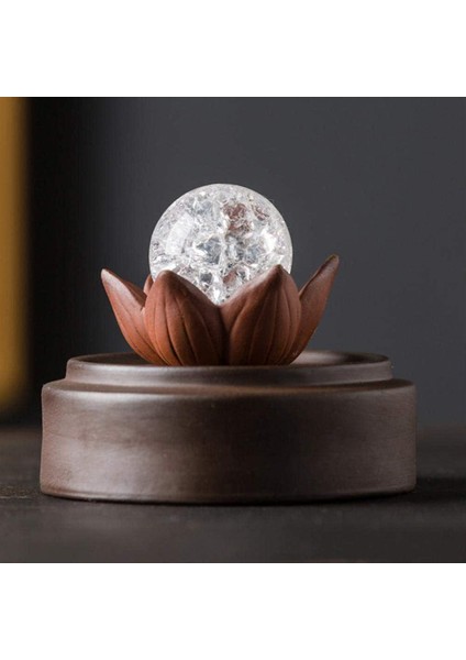 Geri Akış Tütsü Tutucu El Yapımı Seramik Tütsü Brülör, LED Işıkları ve Rüzgar Geçirmez Akrilik Kapak Ev Koku Dekor Aromaterapi Süsleme Için (Yurt Dışından) modelleri