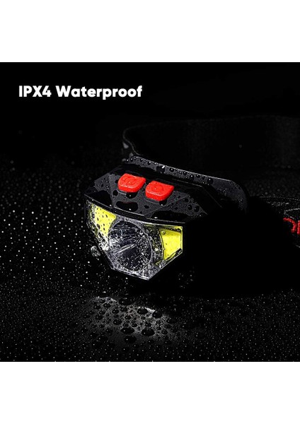 LED Far, Hareket Sensörlü USB Şarjlı Farlar, 300LM 8 Modlu Aydınlatma Ipx4 Su Geçirmez, Sürekli 30 Saat, Balık Tutma, Kamp, Okuma, Yürüyüş, Bisiklete Binme (Yurt Dışından) fırsatları