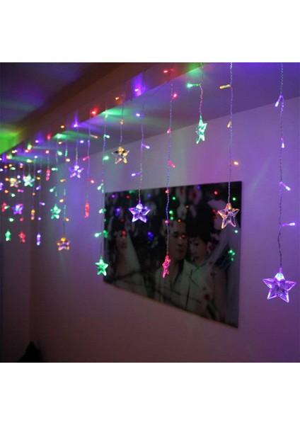 LED Perde Lambası, 1.5mx 0.55 Milyon USB 48 LED Yıldız Dizeleri, Uzaktan Kumanda, Dekoratif Pencere Işıkları, 8 Mod (Yurt Dışından) fiyatları