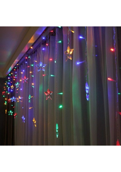 LED Perde Lambası, 1.5mx 0.55 Milyon USB 48 LED Yıldız Dizeleri, Uzaktan Kumanda, Dekoratif Pencere Işıkları, 8 Mod (Yurt Dışından) fırsatları