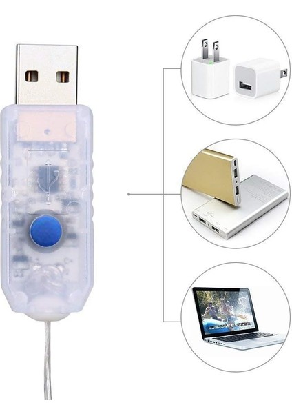 LED Perde Lambası, 1.5mx 0.55 Milyon USB 48 LED Yıldız Dizeleri, Uzaktan Kumanda, Dekoratif Pencere Işıkları, 8 Mod (Yurt Dışından) indirimleri