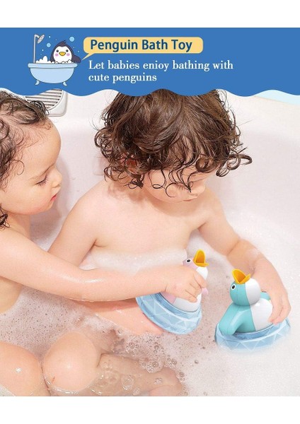 Banyo Oyuncakları Küçük Çocuklar Bebekler Için Küvet Penguen Oyuncak 1 2 3 4 Yaşındaki Erkek ve Kız Çocukları - Müzik ve LED Işık - Ideal Doğum Günü Hediyesi (Yurt Dışından) fırsatları