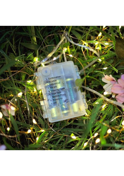 2 X10M Kontrollü Işık LED Çiçek Halkası 100 LED Uzaktan Kumanda Zamanlayıcı Fonksiyon IP65 Noel Düğün Partisi (Beyaz) (Yurt Dışından) modelleri