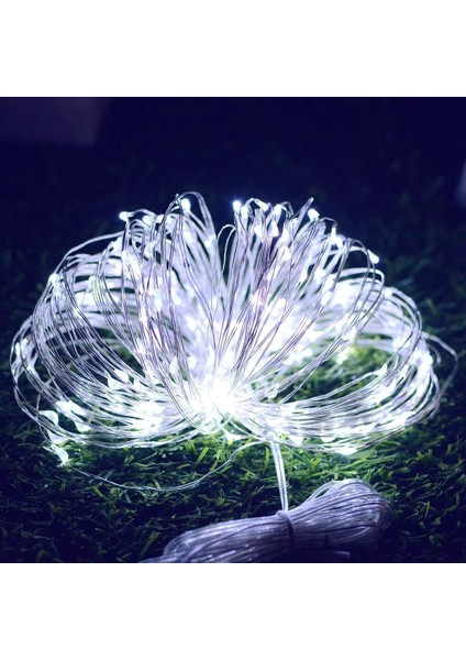 2 X10M Kontrollü Işık LED Çiçek Halkası 100 LED Uzaktan Kumanda Zamanlayıcı Fonksiyon IP65 Noel Düğün Partisi (Beyaz) (Yurt Dışından) fırsatları