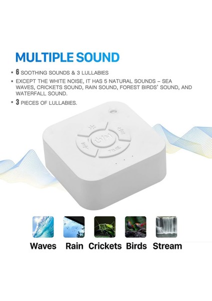 Beyaz Gürültü Makinesi, 10 Rahatlatıcı Sesle Uyku Ses Terapisi, 7 Işık Moduna Sahip Taşınabilir USB Sonar, Zamanlayıcı Ayarları, Parlaklık, Çocuklar Için Uzaktan Kumanda (Yurt Dışından) fiyatları