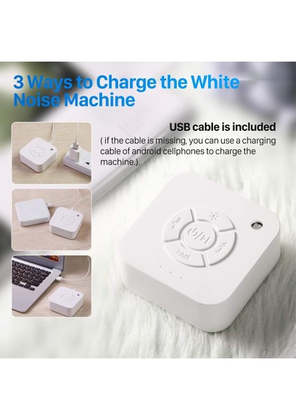 Beyaz Gürültü Makinesi, 10 Rahatlatıcı Sesle Uyku Ses Terapisi, 7 Işık Moduna Sahip Taşınabilir USB Sonar, Zamanlayıcı Ayarları, Parlaklık, Çocuklar Için Uzaktan Kumanda (Yurt Dışından) modelleri